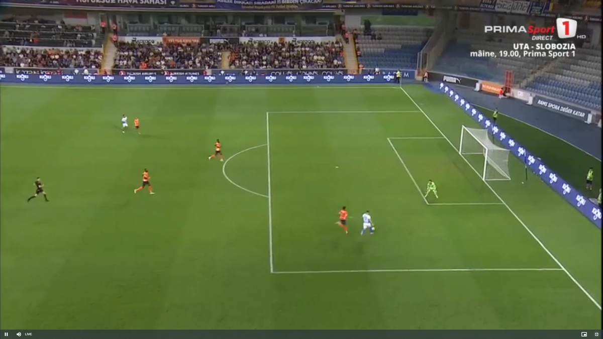 Fază-școală din aut! Așa a marcat Craiova golul 2 cu Basaksehir, în play-off-ul de Conference League