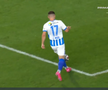 Golul lui Mora din Basaksehir - Universitatea Craiova. FOTO: captură Prima Sport