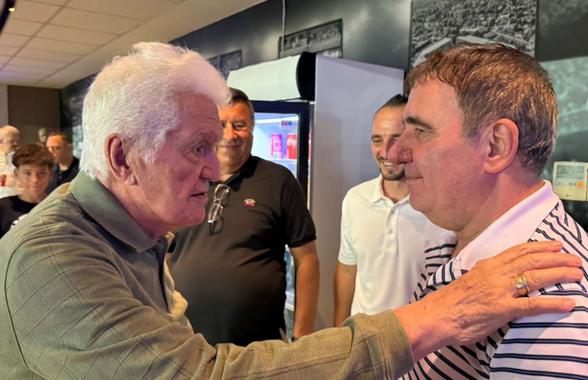 Moment deosebit pe „Ilie Oană” » Cu ce fotbalist legendar s-a întâlnit Gică Hagi