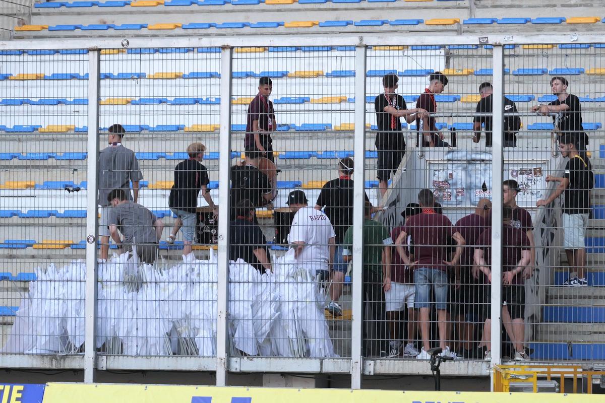 Imagini înainte de Petrolul - Rapid