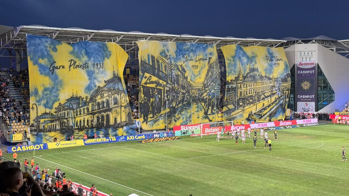 Scenografii la Petrolul - Rapid