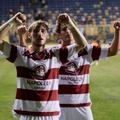 Dina Grameni și Omar El Sawy, după Petrolul - Rapid 0-2, etapa #6 din Superligă. Foto: Andrei Furnigă (GSP.RO)