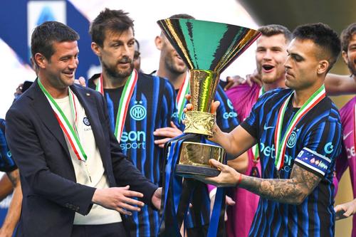 Căpitanul Lautaro Martinez este golgheterul lui Cristi Chivu la Inter, cu 24 reușite în 45 de meciuri / Foto: Imago