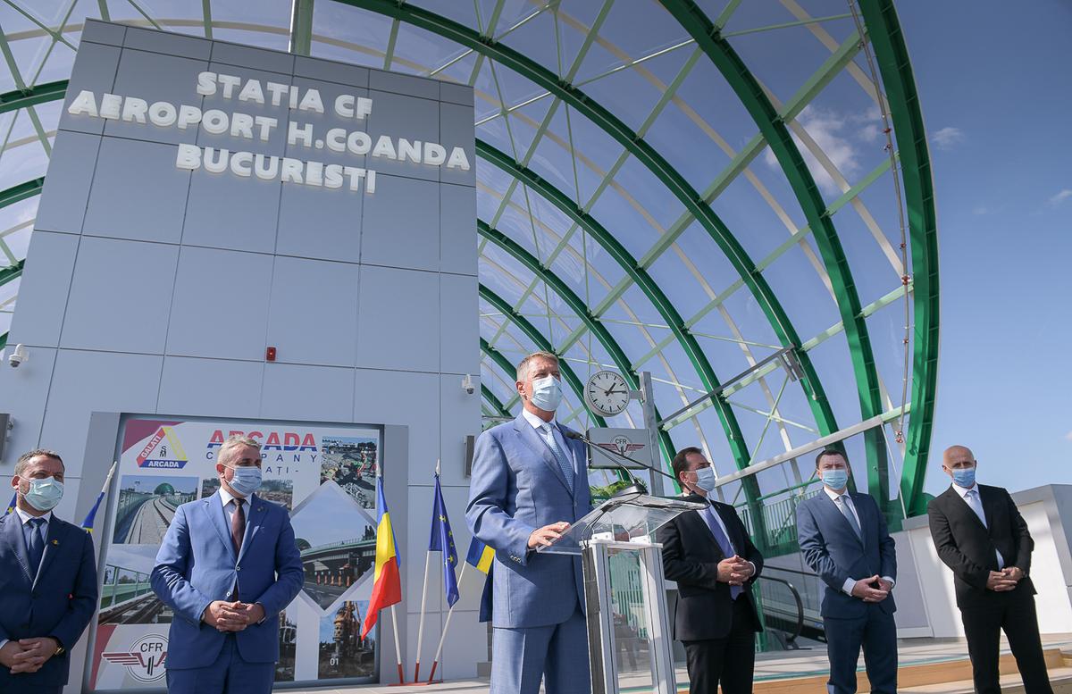 VIDEO + FOTO Klaus Iohannis a testat azi ruta feroviară „Henri Coandă - Gara de Nord” » Ce a declarat președintele României
