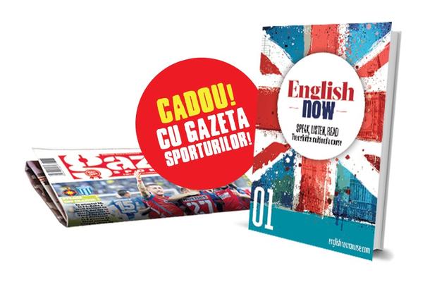 Cartea English Now, vol. 1, distribuită gratuit miercuri împreuna cu Gazeta Sporturilor