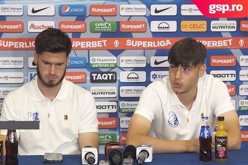 Tudor Băluță și Adrian Mazilu au prefațat confruntarea cu Dinamo. Foto: Captură
