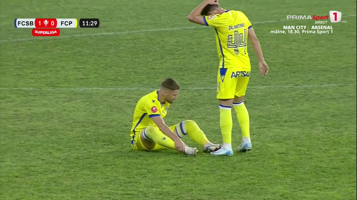 Gicu Grozav s-a accidentat în FCSB - Petrolul
