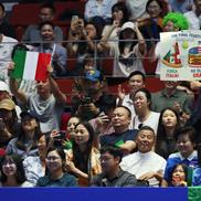 Fani în tribune la Shenzhen - finala BJK Cup 2025 Foto: Guliver/GettyImages