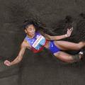 Tara Davis-Woodhall în groapa cu nisip FOTO Imago Images
