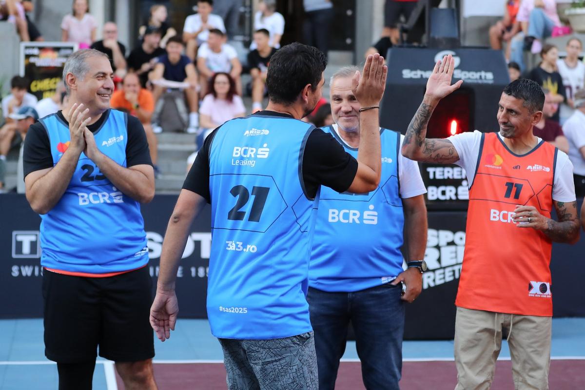 „Arnold” Stelea vs. „Săgeată” Niculae » Spectacol inedit pe terenul de baschet la Sport Arena Streetball