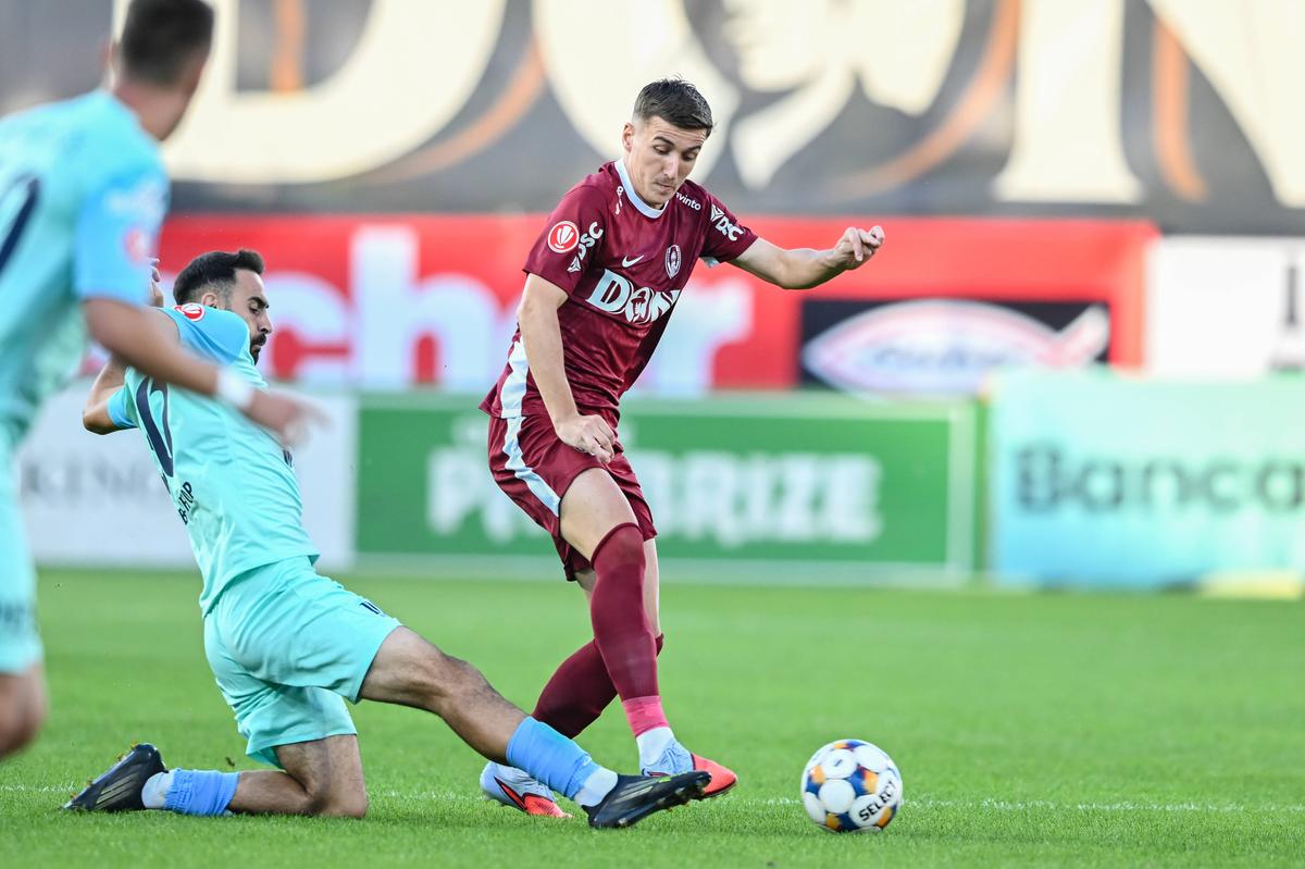 La 18 ani, a înscris primul lui gol la CFR Cluj: „Fericit pentru reușită, păcat pentru rezultat”