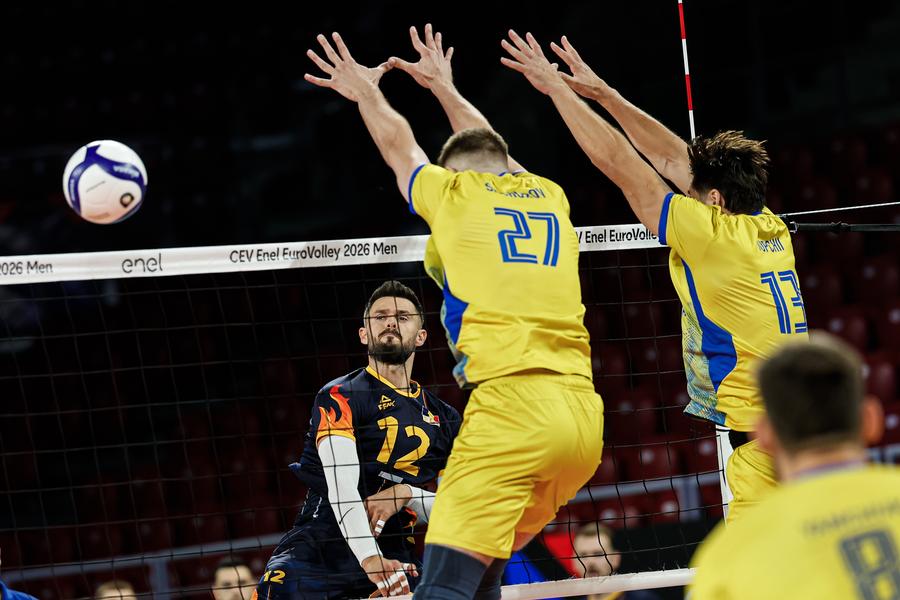 Ucraina, învinsă de România la Campionatul European de volei masculin/Foto: CEV Eșecul de la Sofia le-a amintit ucrainenilor de înfrângerea de la Euro 2024: „Se spunea că România traversează o perioadă de declin”