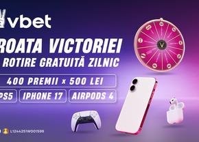 VBET lansează Roata Victoriei: o rotire gratuită pe zi și premii cash, iPhone 17 și PS5