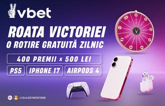 VBET lansează Roata Victoriei: o rotire gratuită pe zi și premii cash, iPhone 17 și PS5