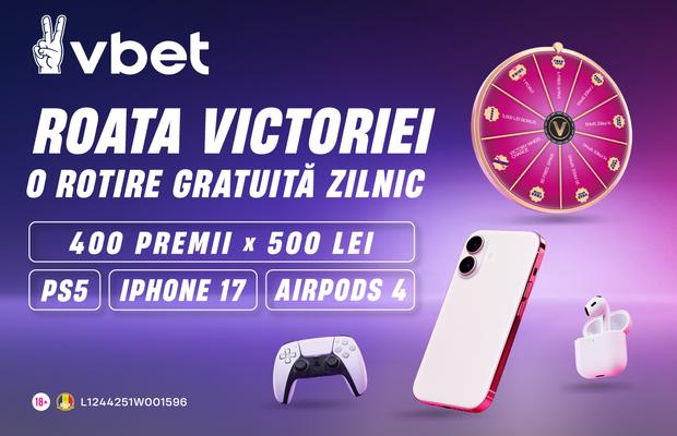 VBET lansează Roata Victoriei: o rotire gratuită pe zi și premii cash, iPhone 17 și PS5