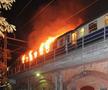 FOTO Tren cu fani, în flăcări la Berlin! Suporterii lui Freiburg, probleme când se întorceau de la meci