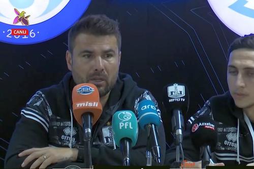 Adrian Mutu, fericit după victoria lui Neftchi. Foto: Captură YouTube