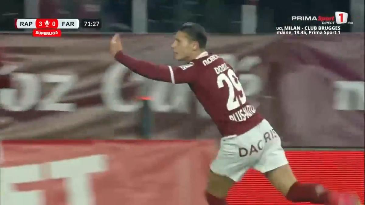Alex Dobre a marcat două goluri la debutul pentru Rapid și o amenință pe FCSB: „E incredibil”