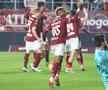 Aaron Boupendza în Rapid - Farul, în runda 13 din Superliga / foto: Ionuț Iordache