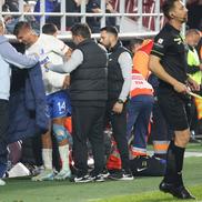 Dragoș Nedelcu, accidentat la meciul cu Farul / Foto: Ionuț Iordache GSP