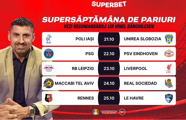 Supersăptămâna de pariuri începe cu recomandările lui Ionel Dănciulescu