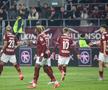 Aaron Boupendza în Rapid - Farul, în runda 13 din Superliga / foto: Ionuț Iordache