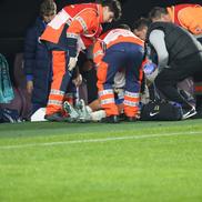 Dragoș Nedelcu, accidentat la meciul cu Farul / Foto: Ionuț Iordache GSP