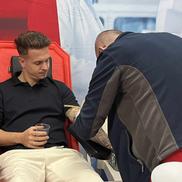 Jucătorii lui Dinamo au mers astăzi la Centrul de Transfuzie Sanguină pentru a dona sânge