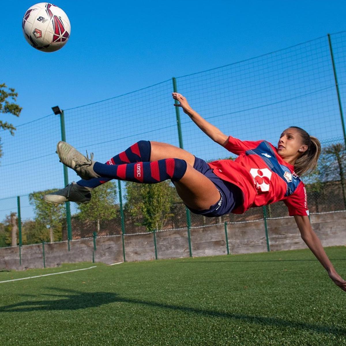 Golgheterul surpriză din Superliga, surclasat la fotbal de sora mai mare » Jucătoarea lui Marseille, fotomodel în timpul liber