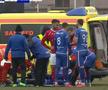 Accidentarea lui Modibo Keita în CSC Șelimbăr - FC Buzău // foto: captură DigiSport