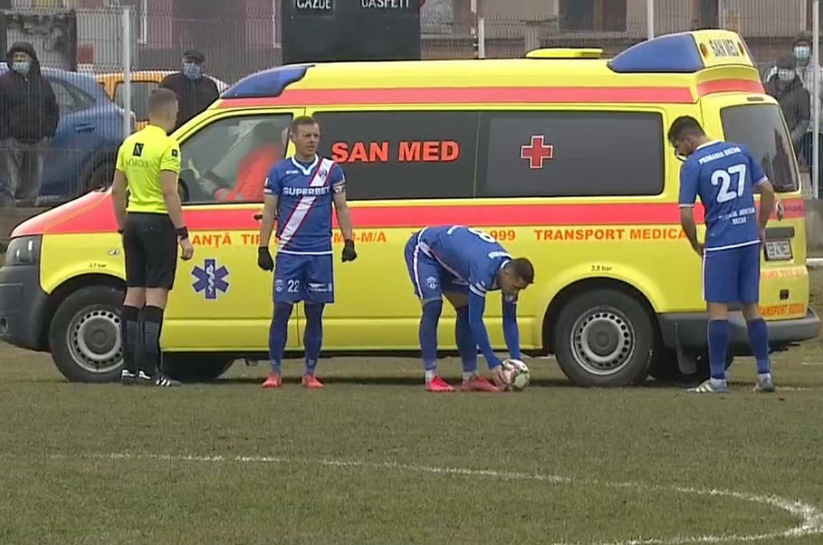 Modibo Keita accidentare CSC Șelimbăr - FC Buzău