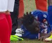 Accidentarea lui Modibo Keita în CSC Șelimbăr - FC Buzău // foto: captură DigiSport
