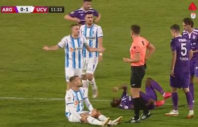 „Petarda” etapei, la FC Argeș - CSU Craiova: a fost eliminat după 12 minute!