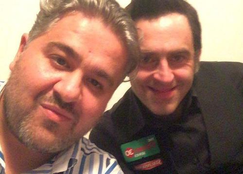 Adrian Thiess, alături de Ronnie O”Sullivan / Sursă foto: Facebook