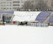Stadionul din Botoșani este acoperit de zăpadă // sursă foto: Facebook @ Fotbal Club Botoșani