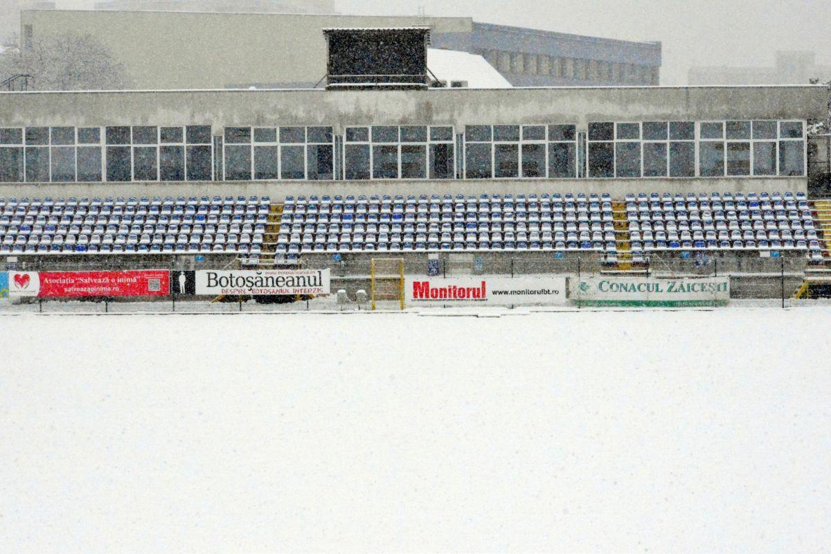 Covor alb la Botoșani, cu 10 zile înainte de vizita FCSB-ului pentru meciul de campionat