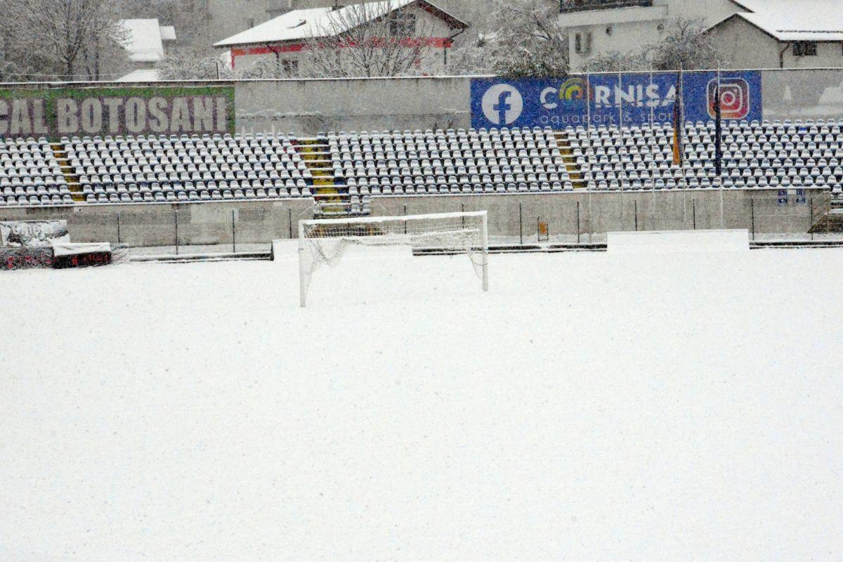 Covor alb la Botoșani, cu 10 zile înainte de vizita FCSB-ului pentru meciul de campionat