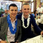 Costel Gâlcă, alături de un vechi colaborator personal, Dumitru Uzunea