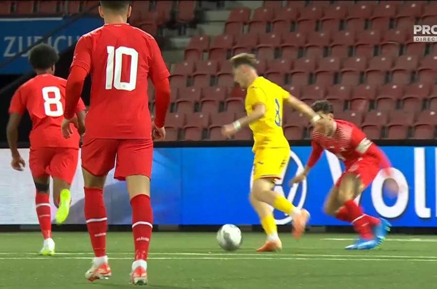 Elveția U21 - România U21 2-2 » Elevii lui Pancu au fost egalați pe final, după un gol precedat de un fault clar în atac!