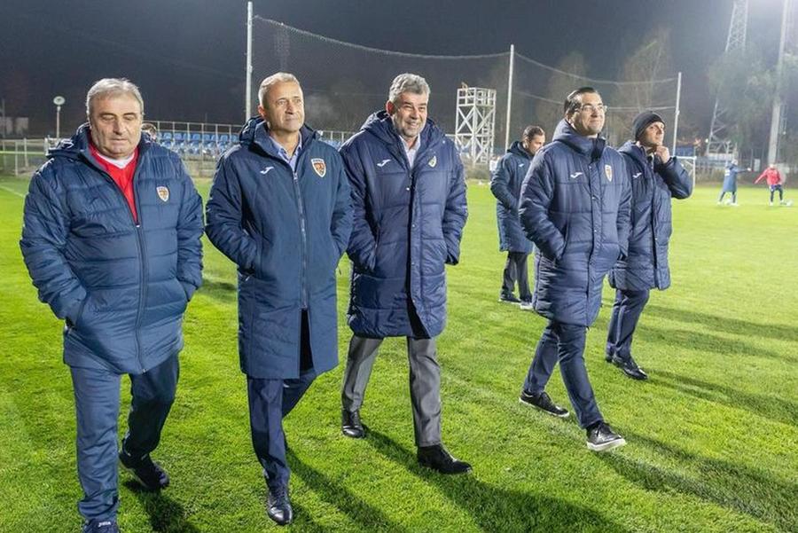 Marcel Ciolacu, alături de conducerea FRF/ FOTO: Facebook @Marcel Ciolacu MARCEL CIOLACU, în dialog cu Ovidiu Ioanițoaia: „Talpan s-a transformat într-un fel de Gigi Becali. Steaua nu e echipa domniei sale!”