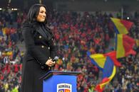 „Piele de găină” pe Arena Națională » Andra și 50.000 de fani au cântat imnul înainte de România - Elveția