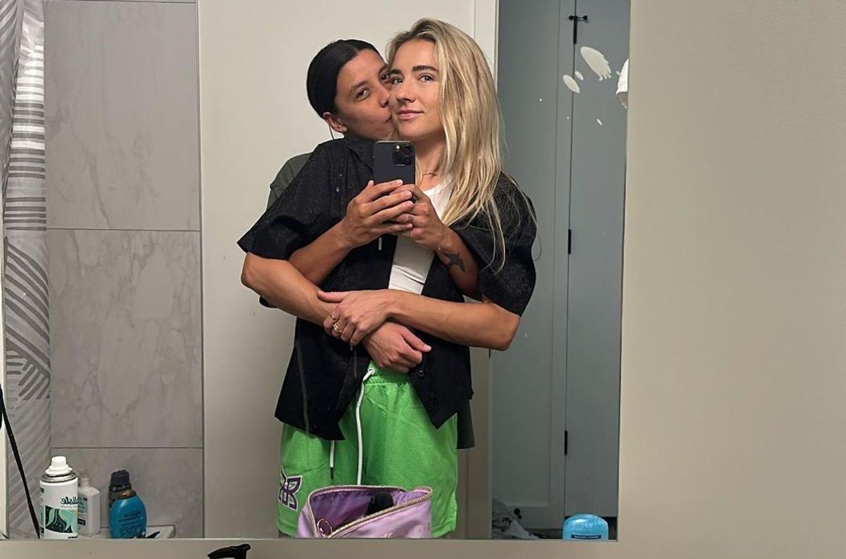Sam Kerr și Kristie Mewis