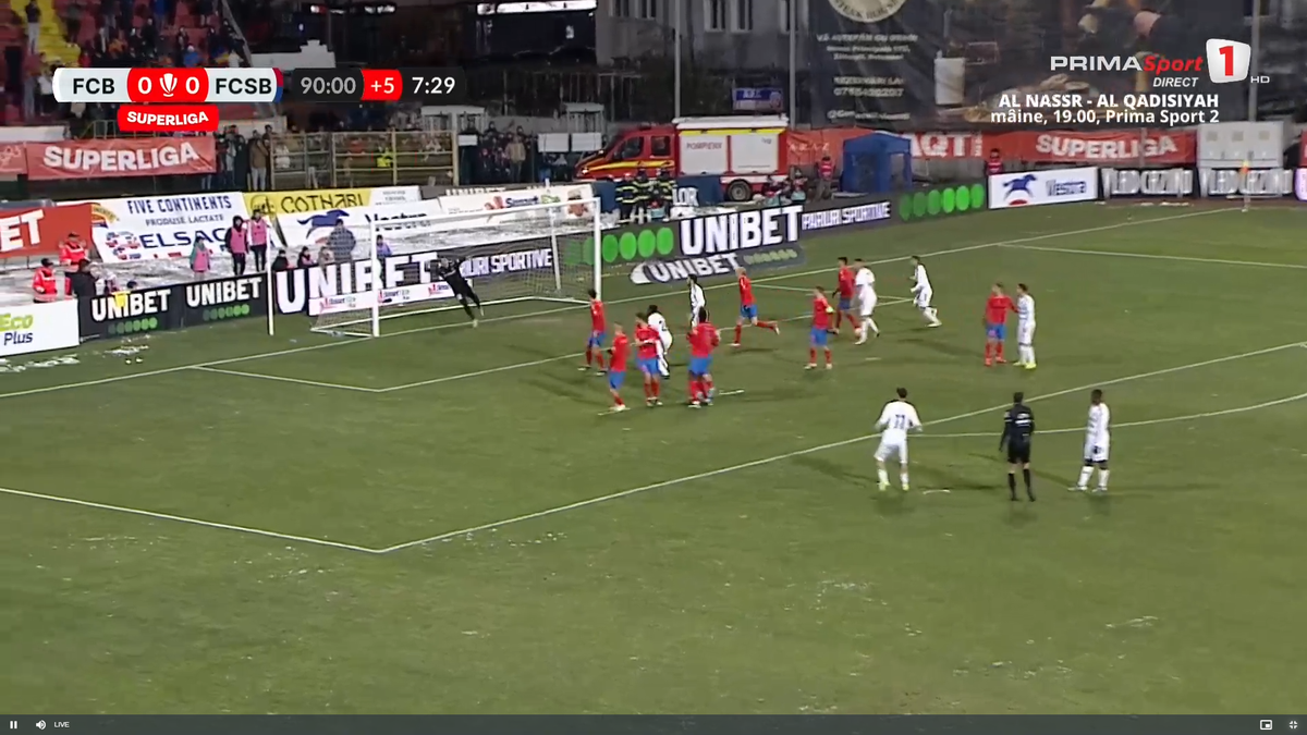 Gol fabulos în minutul 90+8! » FCSB, îngenuncheată cu o execuție rară