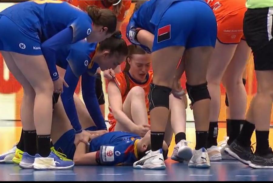 Sorina Grozav, accidentată România, bătută strașnic de Olanda: diferență rar întâlnită în handbal! Semne rele înaintea Campionatului European » Cele două jucătoare evidențiate