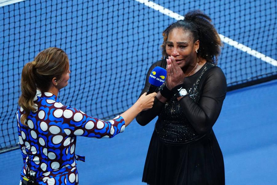 Serena Williams la US Open 2022 FOTO Imago Images Finalul de carieră a lui Rafael Nadal naște o dezbatere » Cum e mai bine să te retragi din lumea tenisului: simplitate sau spectacol?