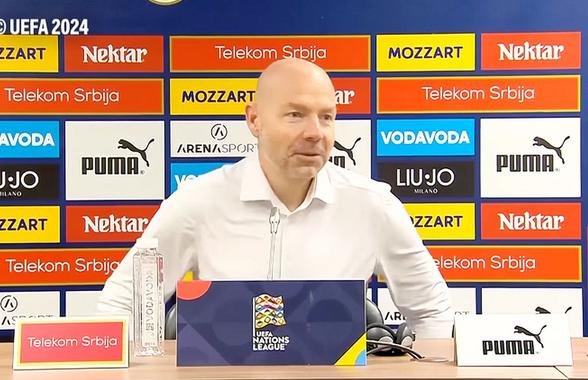 La bătaie cu Gică Hagi! Conferință-blitz după meciul din Liga Națiunilor » Momente de necrezut: până și antrenorul a început să râdă