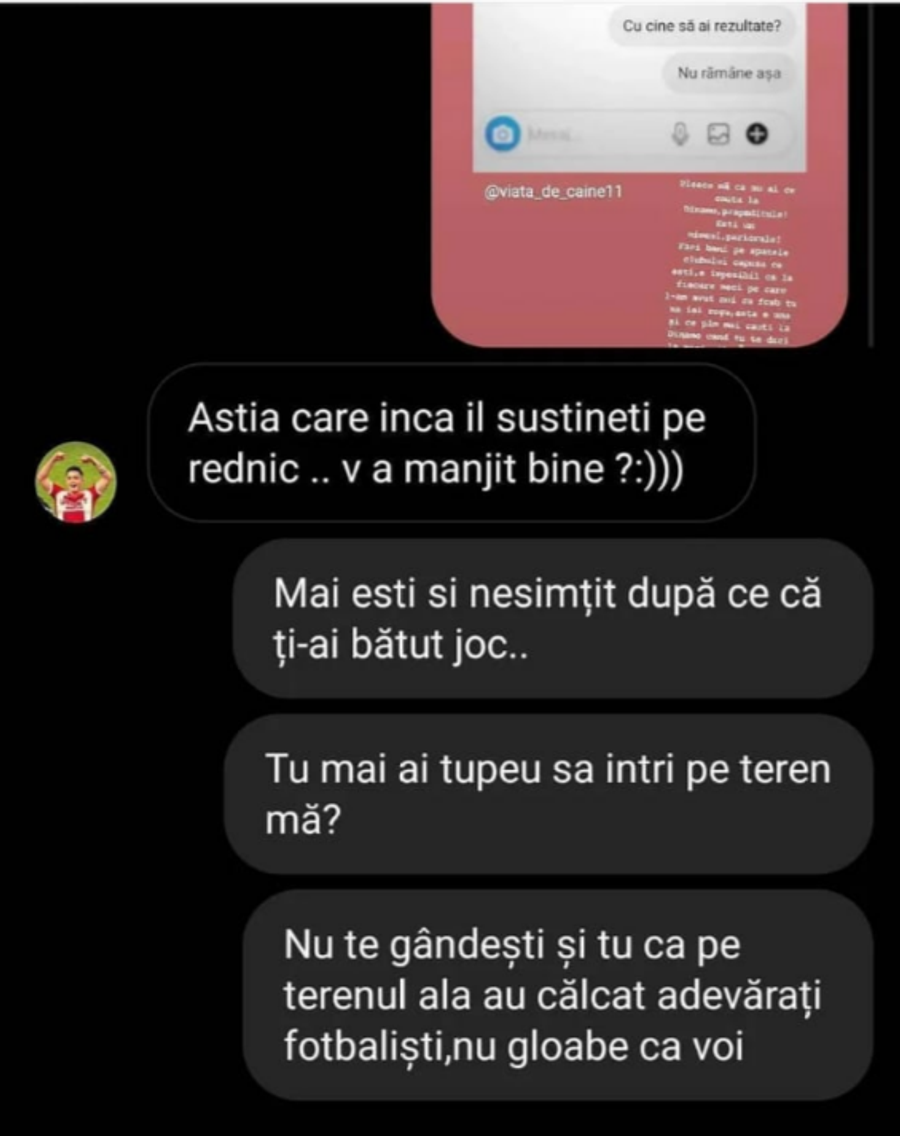 Steliano Filip „sărbătorește” demiterea lui Rednic: „V-a «mânjit» bine?” » Mesaje private „rostogolite” pe Instagram