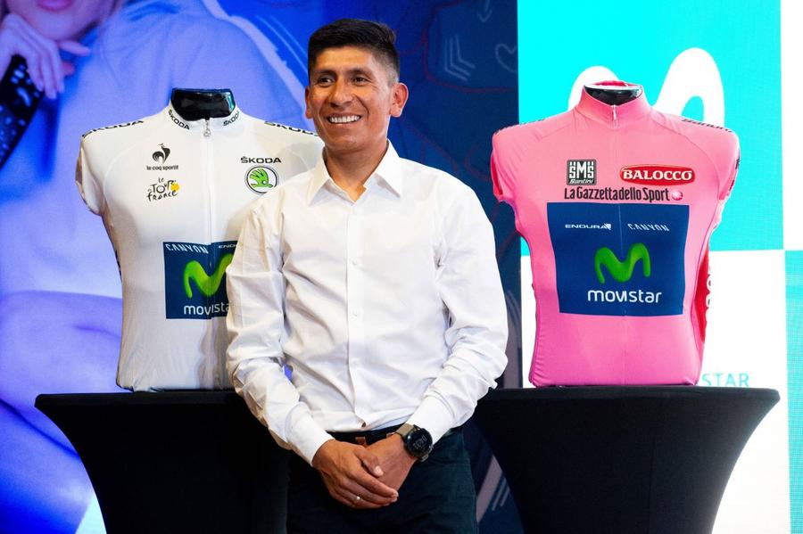 Nairo Quintana la prezentarea echipei Movistar pentru 2024 Foto Imago Nairo Quintana, câștigător al Turului Italiei și al Spaniei, va concura din nou » A lipsit un an din cauza unui medicament care nu este pe lista Agenției Mondiale Anti-Doping