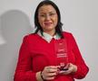 Georgeta Andrunache cu trofeul Legendă GSP 2024 Foto: Roxana Fleșeru