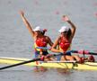 Georgeta Andrunache și Viorica Susanu, campioane olimpice la dublu rame Beijing 2008 Foto: Cristi Preda